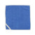 Blue microfibre cleaning cloth with white trim, shown flat against a white background