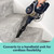 Cordless stick vacuum cleaning carpeted stairs with handheld attachment