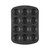 12-cup non-stick muffin tray, dark grey, top view
