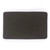 Charcoal rectangular textured bath mat, shown flat on white background
