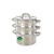 Three-tier stainless steel steamer pot set with glass lid and PFAS free label