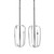 Pair of stainless steel hand mixer beaters shown upright on white background