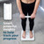 White smart body scale with connected app, showing fitness insights for progress tracking
