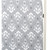 Grey and white Ikat patterned fabric, close-up view