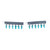 Grey peg storage pouch with teal pegs clipped, shown hanging for laundry organisation