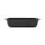 Black non-stick loaf tin shown from the side on plain background