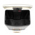 Cream kitchen bin with open lid, shown from above to display empty black interior