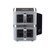 Salter grey dual air fryer with two baskets, shown front-facing