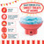 Candyfloss maker with blue candyfloss and key features including 400W power