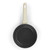 Cream-handle non-stick frying pan, top view, shown on white background.