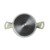 Cream non-stick saucepan, top view, with double handles and Russell Hobbs logo on base