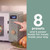 Microwave control panel showing 8 presets and 5 power levels