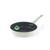 Cream non-stick frying pan with handle, PFAS free badge on inner surface