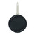 Non-stick frying pan with cream handle, shown from above