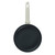 Cream handle non-stick frying pan, top view