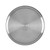 Silver stainless steel saucepan base, viewed from below, showing Russell Hobbs branding.