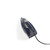 Navy steam iron shown from top angle, power cord attached