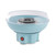 Blue candyfloss maker with clear lid, shown on white background