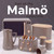 Banner: Malmo collection kitchen appliances and storage canisters in brown