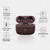 Brown wireless earbuds case with ANC, touch control, 30-hour play time and multipoint