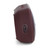 Side view of red portable Bluetooth speaker showing USB-C charging port