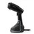 Black handheld garment steamer with Beldray branding, shown upright on white background