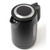 Black electric kettle with water level indicator, shown from above at an angle.
