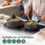 Grey non-stick saucepans on induction hob, one with glass lid, suitable for all hob types