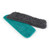 Pack of two reusable mop pads, one grey chenille and one teal microfibre.