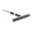 Grey stiff bristle broom with long handle for outdoor sweeping