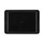 Black non-stick baking tray shown flat from above