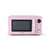 Pink microwave, front view