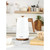 Salter Toronto Kettle, 2-Slice Toaster & 3pc Canister Set -  White
