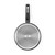 Grey non-stick frying pan, Salter brand, viewed from base showing induction bottom