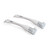 Pack of 2 white Beldray grill cleaning brushes with stiff bristles
