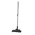 Vacuum cleaner floor head with telescopic metal tube, shown upright on white background