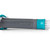 Close-up of grey and turquoise cleaning brush handle with Beldray branding
