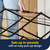Clothes airer with pull-up frame for quick setup