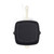 Square black cast iron grill pan with cream handle, shown from above.