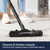 Handheld steam cleaner with angled nozzle shown cleaning inside toilet bowl