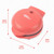Red mini snack maker with dimensions: 16.5cm length, 13cm width, 8.5cm height