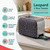 2-slice leopard print toaster with stainless steel sides and removable crumb tray