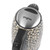 Beige kettle with black leopard print, Progress brand, angled top view