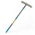Extendable window cleaning tool with grey microfibre head and blue handle