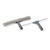 Window cleaning set with grey microfibre washer and squeegee, shown on white background