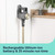Cordless vacuum cleaner on wall mount, gold and grey, rechargeable battery, 35 minute run time