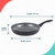 Grey speckled frying pan with handle, 28cm wide, 5.6cm high, 47.5cm long