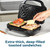 Deep-fill sandwich toaster making extra-thick toasted sandwiches