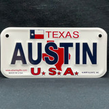 A Texas Bike Plate with Name A ~ D