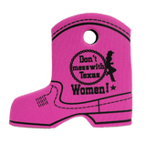 Don't Mess with Texas Women Boot Shaped Koozie